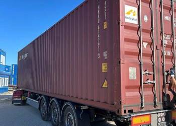 Kontener morski magazynowy budowlany 40 HC używany kilka razy 12 metrowy