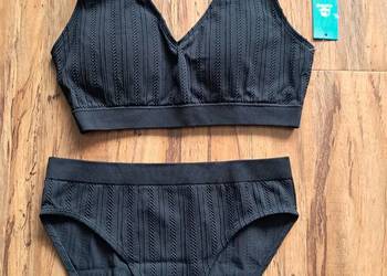 nowy czarny dwuczęściowy strój kąpielowy cupshe rozmiar M brak paragonu