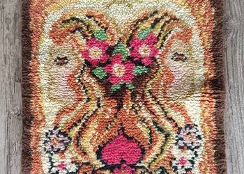 Makatka gobelin kilim bliźnięta znaki zodiaku prl