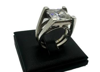 Srebrny pierścionek próby 925 - 11,78g Rozmiar 19