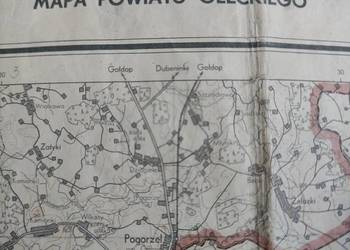 Mapa Powiatu Oleckiego 1953