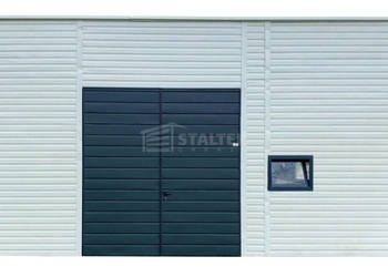 Hala Garaż blaszany 6x6 brama okno drzwi biały dach ST235