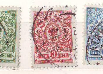 Zn.  Rosja  Mi 65, 6, 9 kas 1908
