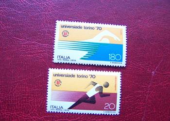 Włochy 1970 MNH Mi. 1312/13 Sport Uniwersiada Torino 70