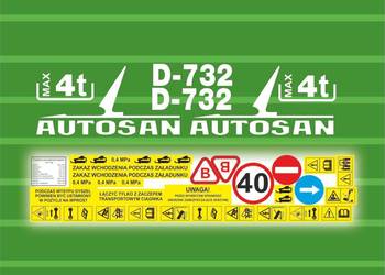 Naklejki na przyczepę Autosan D-732 - odporne