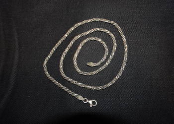 łańcuszek srebrny oksydowany 48 cm