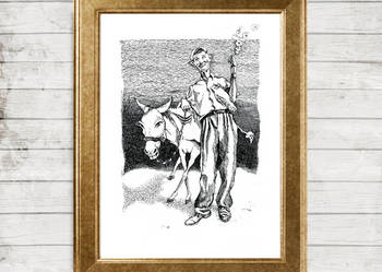 Ilustracja 'Zorba' - wydruk