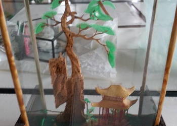 widoczek gablotka diorama w szkle z korka
