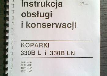 Instrukcja obsługi DTR koparki gąsienicowej CAT 330B LN