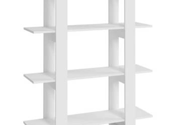 Regał na książki/przegroda biały 100x30x1235 cm WM-811538