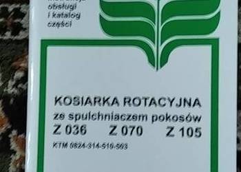 Instrukcja obsługi kosiarka rotacyjna Z036, Z070 Z 105