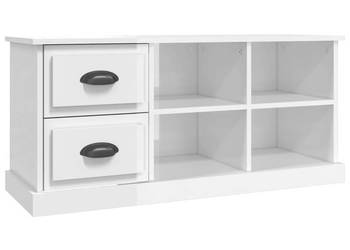 Szafka pod TV wysoki połysk biała 102x355x475 cm WM-816178