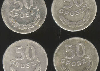 Polska 4x50 groszy 1949 (Al)