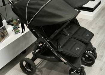 Wózek bliźniaczy Valco Baby Snap Duo – lekki, składany, stan bardzo dobry!