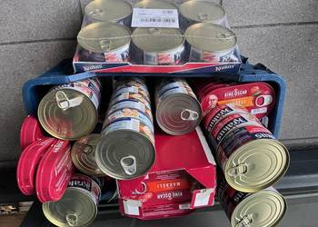 Konserwy rybne/mięsne  2027/2028 , 113 sztuk TYLKO CAŁOŚĆ