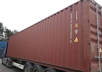 Kontener morski 40 HC, magazynowy, używany, transport