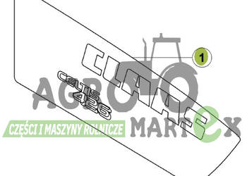 0011072180, 11072180 NAKLEJKA LH CELTIS 456 CLAAS