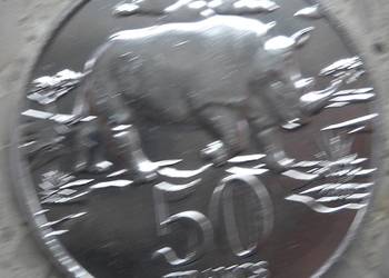 KATANGA-50 FRANCS-2017 r-NOSOROŻEC-