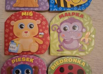 Książeczki MRUGNIJ OCZKIEM * Kotek Miś Biedronka Małpka Piesek Pszczółka