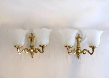 ~* 2 kinkiety mosiądz V *~