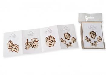 U-Fidgety Trybiki mechaniczne zabawki do składania 4 szt. UGEARS ANMUR