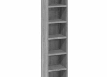 Szafka na płyty CD, szary dąb sonoma, 21x20x88 cm(815073) Szafka na płyty CD, szary dąb sonoma, 21x20x88 cm(815073)