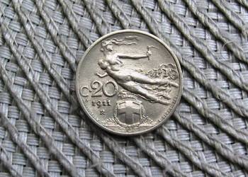 Włochy 20 Centasimi 1911r - Nikiel