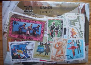 zestaw 20 znaczków "Taniec" zestaw 20 znaczków "Taniec"