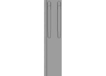 Słupek K20, tył lewy do burty 800 mm TIR, Kinnegrip