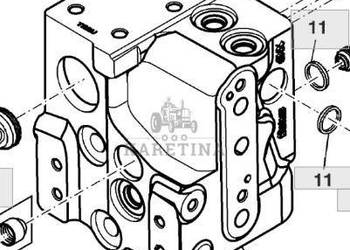 John Deere 6030 6130 7130 6M 6155M Zawór Priorytetowy Rozdzielacz Hydrauli…