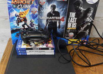 Konsola PS4 Sony cuh-2216b 1T, pad, 3 x gra PS4