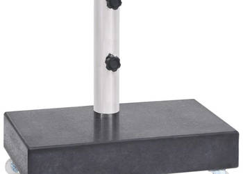 Stojak pod parasol czarny 45x25x8 cm granitowy WM-313667