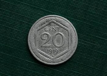 WŁOCHY - 20 centesimi, 1919r.