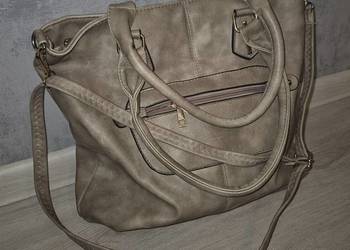 Torebka damska beżowa duża