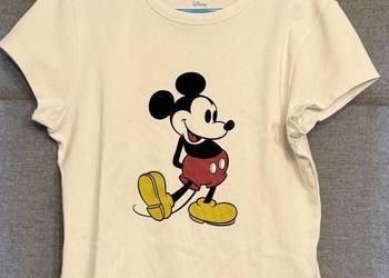 Biała bawełniana damska koszulka Disney UNIQLO rozmiar M