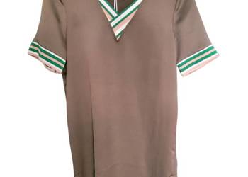 SCOTCH & SODA SUKIENKA TUNIKA LUŹNA KHAKI 34 XS