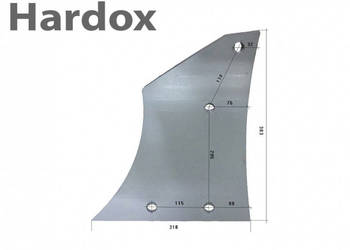 Pierś HARDOX 90060333/L części do pługa SKJOLD