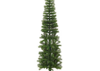 Sztuczna smukła choinka ze stojakiem 210 cm PE WM-344646
