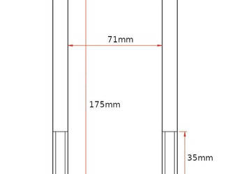 Cybant jarzmo obejma M12 70x175