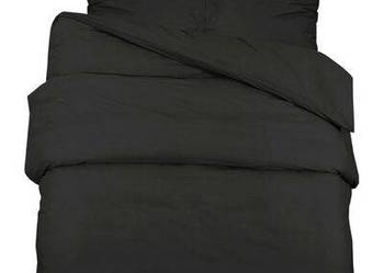 vidaXL Zestaw pościeli, czarny, 220x240 cm, bawełna(sku136115)