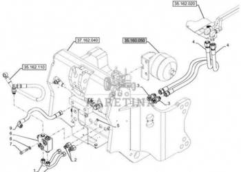 New Holland T6090 T6070 Sekcja zaworu 87698009