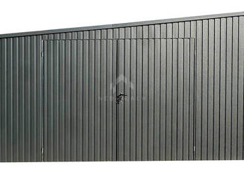 Garaż blaszany Schowek 6x3m Brama dwuskrzydłowa  rynny dach NB373