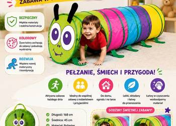 Tunel Gąsienica dla Dzieci – Kolorowa Zabawa i Rozwój!