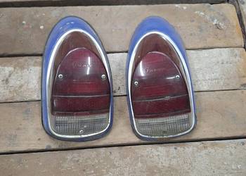 VW Garbus lampy tylne tzw.żelazka, czerwone klosze