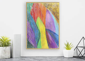 abstrakcja a4, kolorowy obraz 21x30, ładna grafika do domu