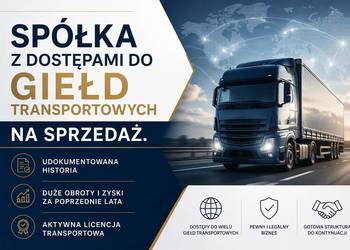 Sprzedam spółkę transportową z dostępami do giełd i licencją