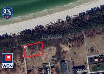 Grunt inwestycyjny. Pierwsza linia brzegowa. Grzybowo k. Kołobrzegu