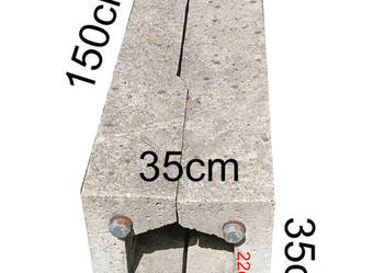 Fundament betonowy słupy oświetleniowe