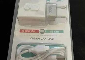 Ładowarka 2x USB +kabel typu C XO