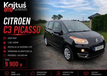 Citroen C3 Picasso * 2009R* 1.6B+GAZ #BardzoŁADNY# StanBDB #160tyś.km Klima